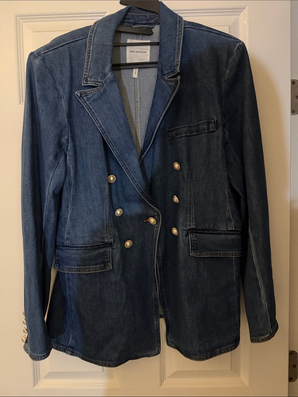 Avec Les Filles denim blazer
